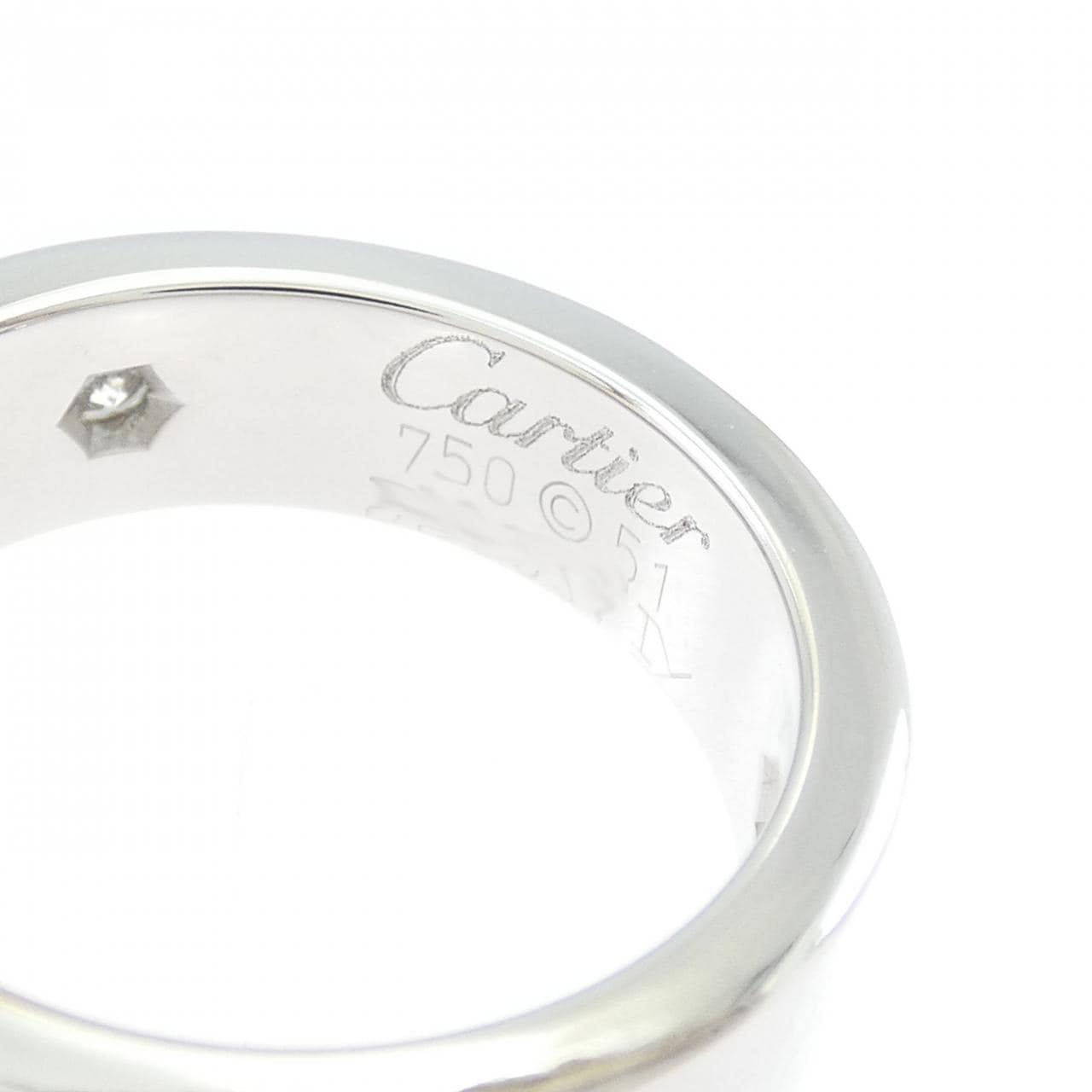 カルティエ ラブ ハーフダイヤ リング