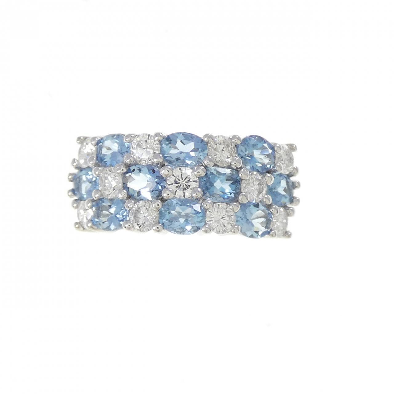 PT900 アクアマリン リング 1.34CT