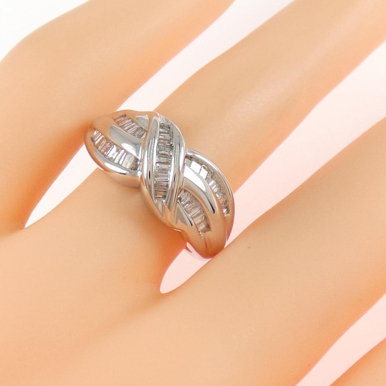 K18WG ダイヤモンド リング 0.50CT