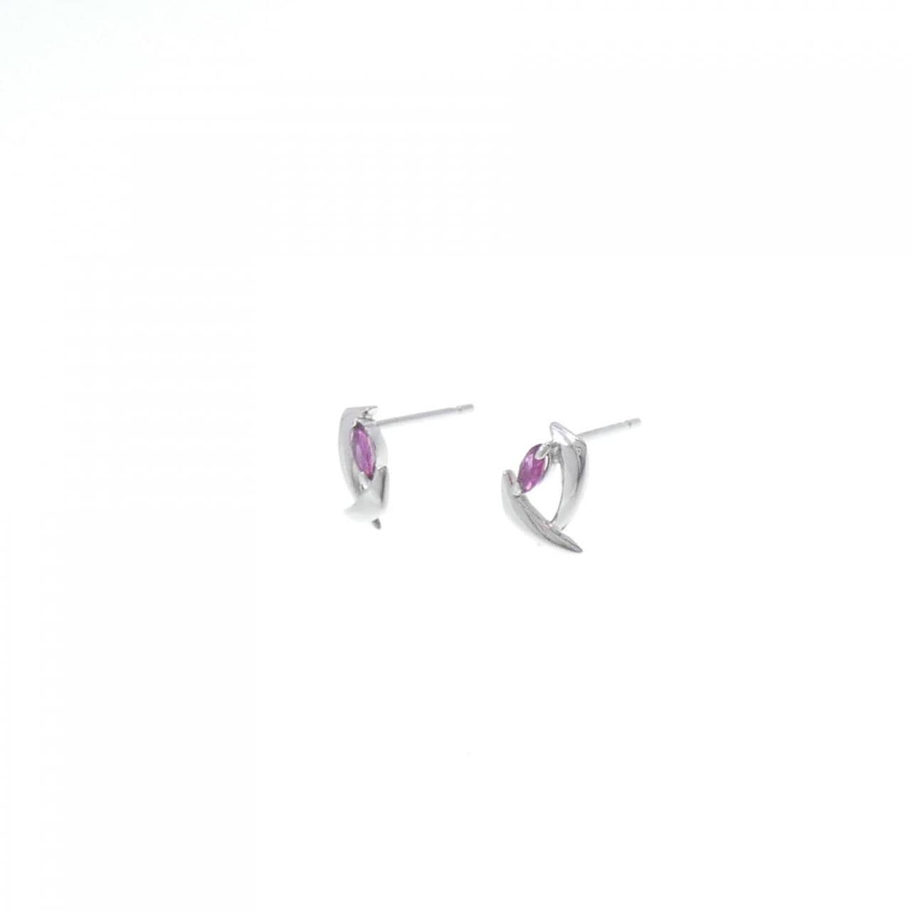 PT ruby earrings