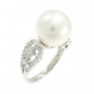 PT900 白蝶パール リング 11.4mm