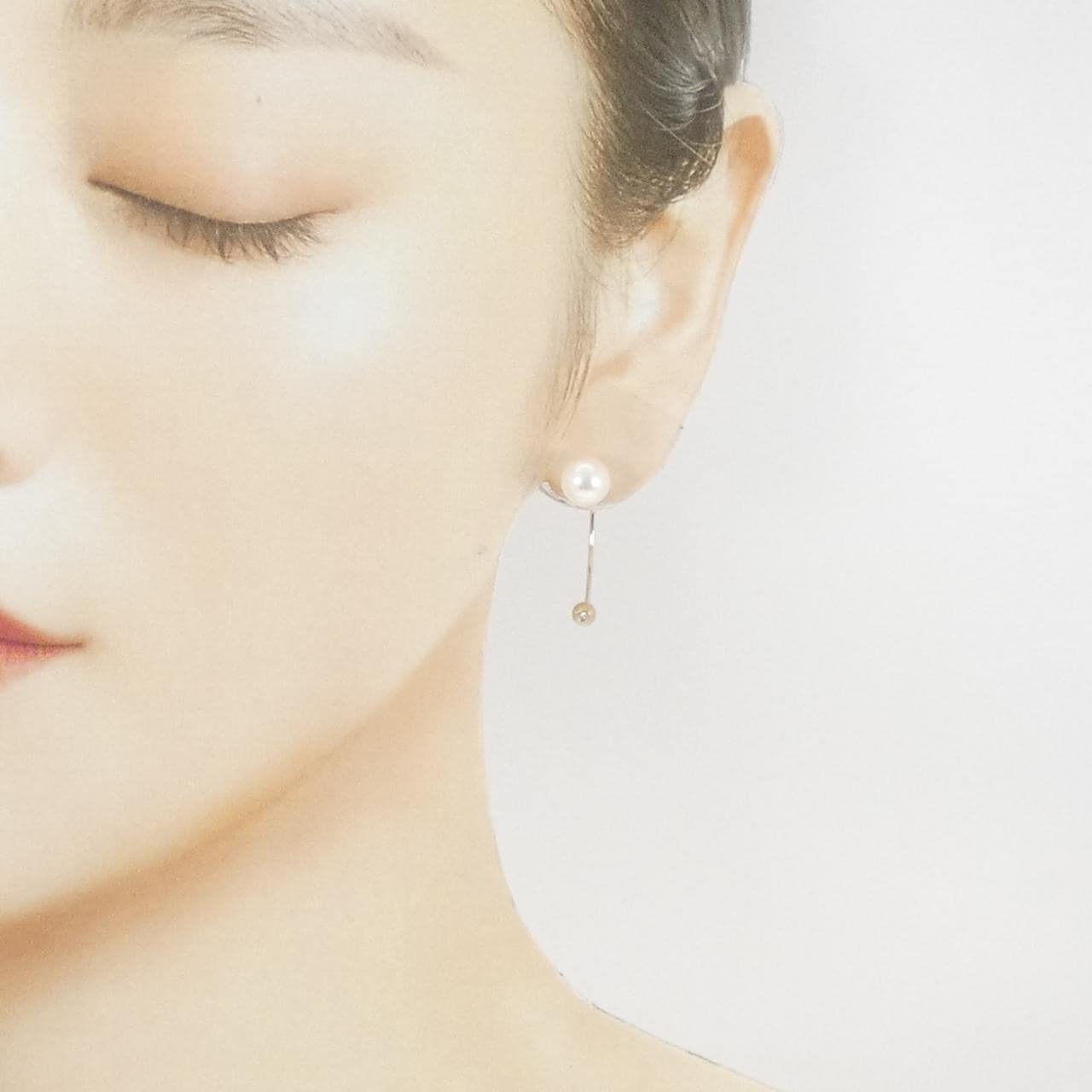 ヒロタカ アコヤパール ピアス 7.5mm