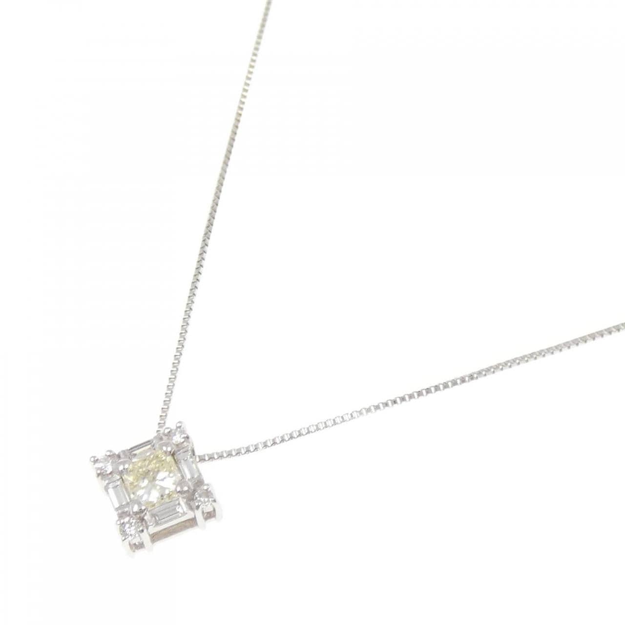 K18WG ダイヤモンド ネックレス 0.26CT
