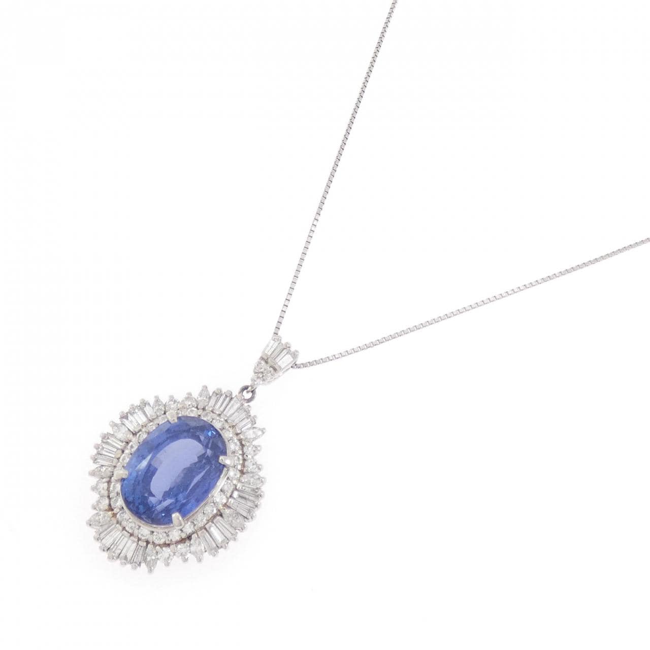 PT900/PT850 サファイヤ ネックレス 14.03CT スリランカ産