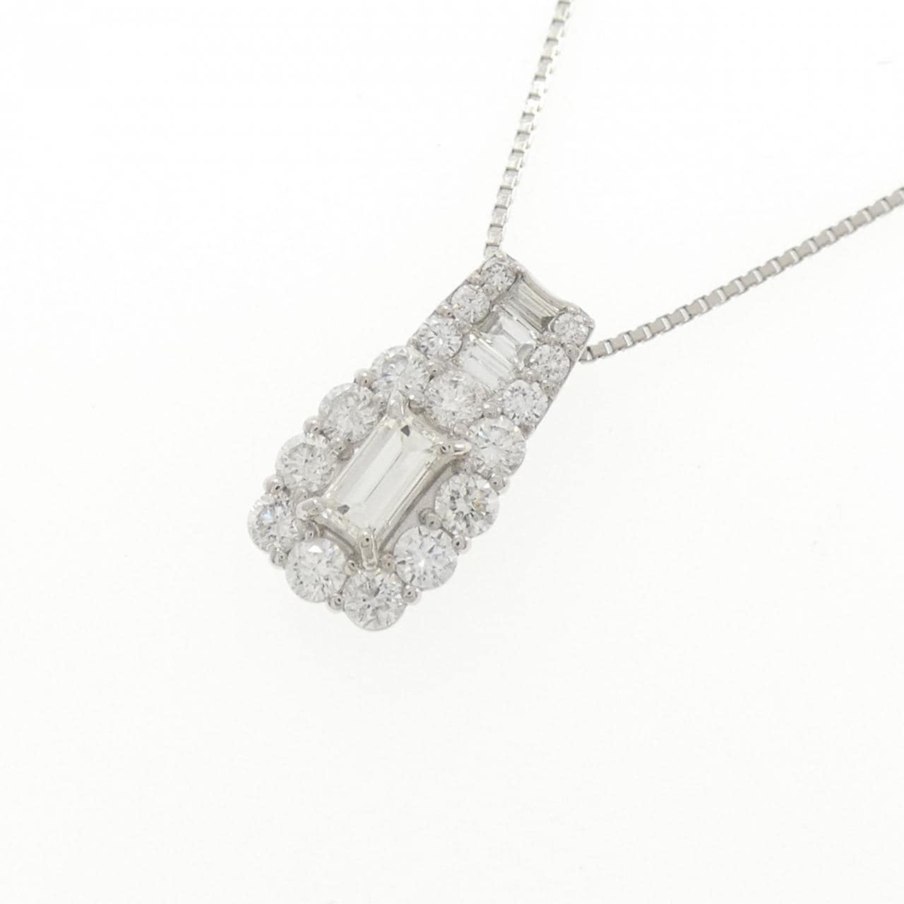 PT900/PT850 ダイヤモンド ネックレス 0.321CT K VS2 ファンシーカット