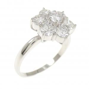 PT900 フラワー ダイヤモンド リング 1.08CT