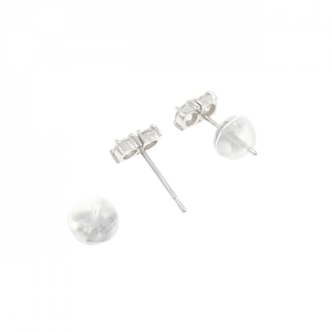 K18WG ダイヤモンド ピアス 0.30CT