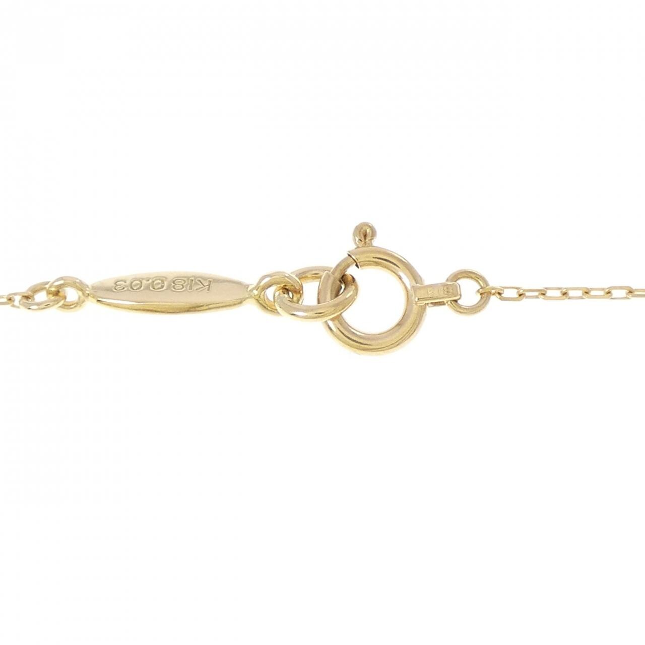 アーカー イニシャル ネックレス 0.03CT