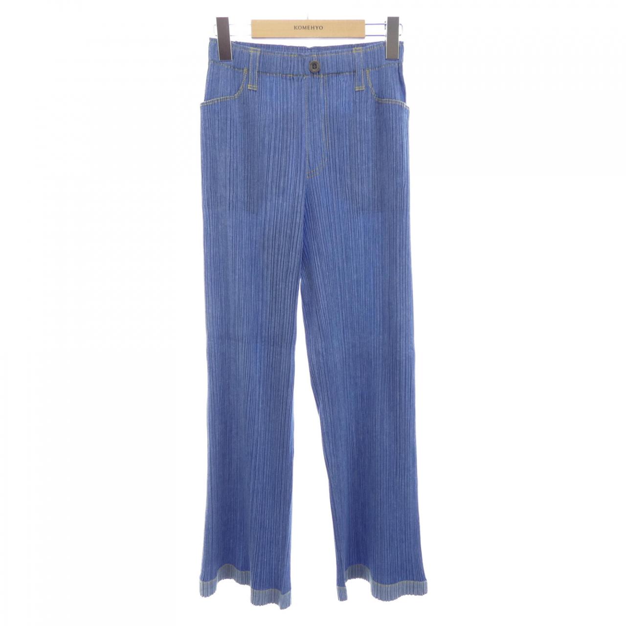 プリーツプリーズ PLEATS PLEASE 2007 デニム転写プリント PP71-JF623 7562022 パンツ