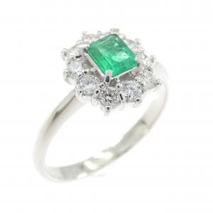PT900 エメラルド リング 0.33CT