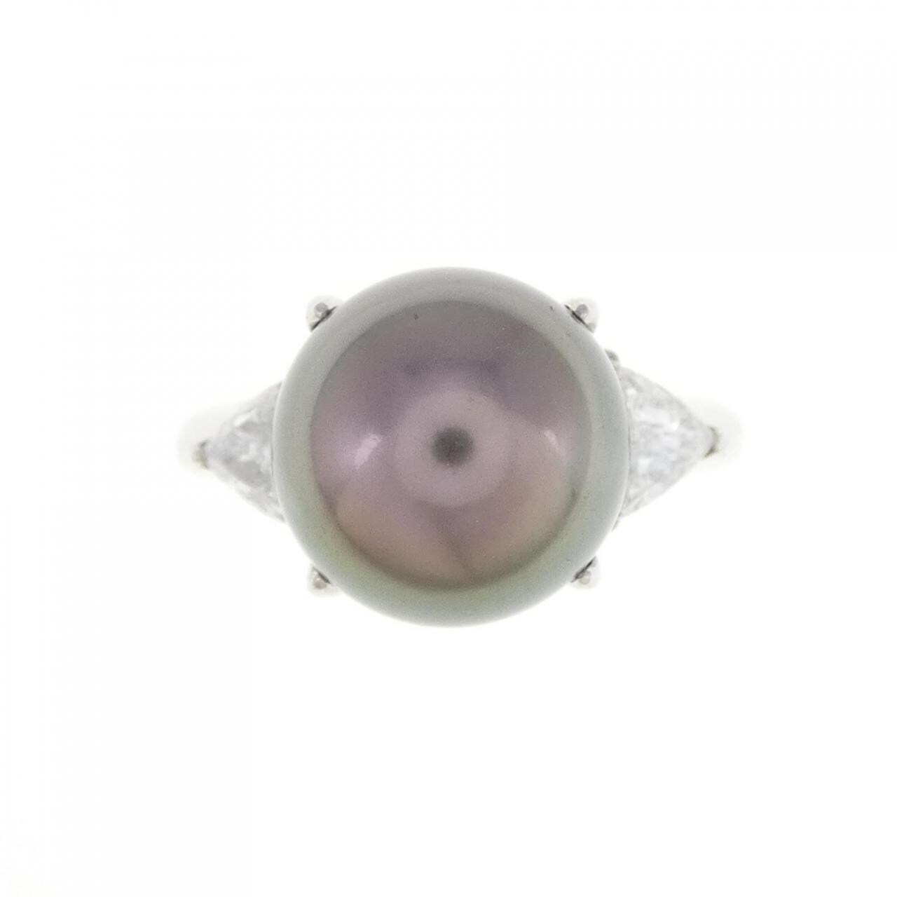 PT黒蝶珍珠戒指11.1mm