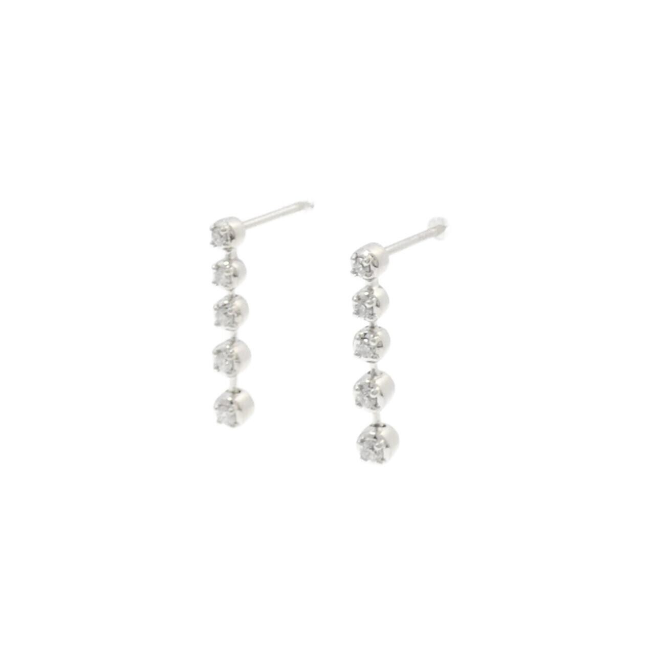 PT950 ダイヤモンド ピアス 0.20CT
