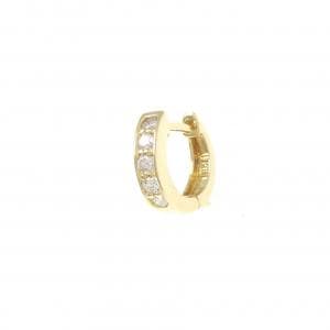 K18YG ダイヤモンド ピアス 0.10CT 片耳