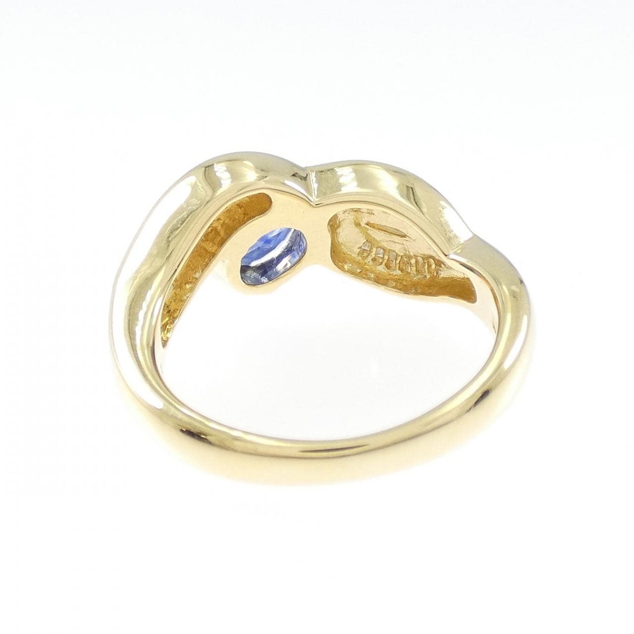K18YG サファイヤ リング 0.85CT