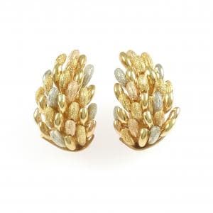 TRES BELLE 750 Three-Color Earrings
