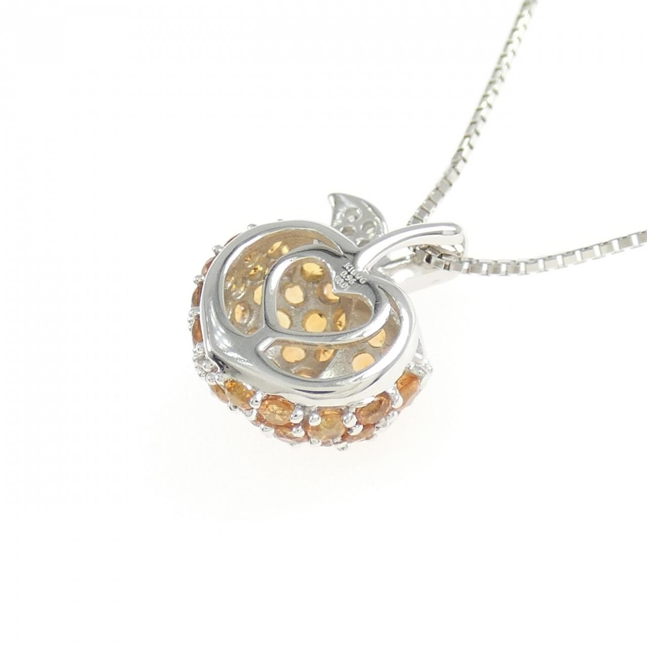 K18WG サファイヤ ネックレス 0.96CT