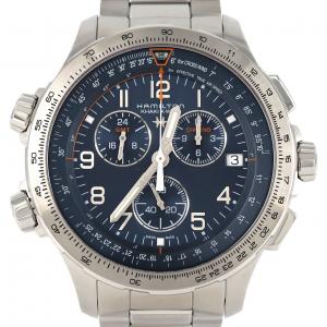 【新品】ハミルトン カーキアビエーションX-WIND GMTクロノ H779220/H77922141 SS クォーツ