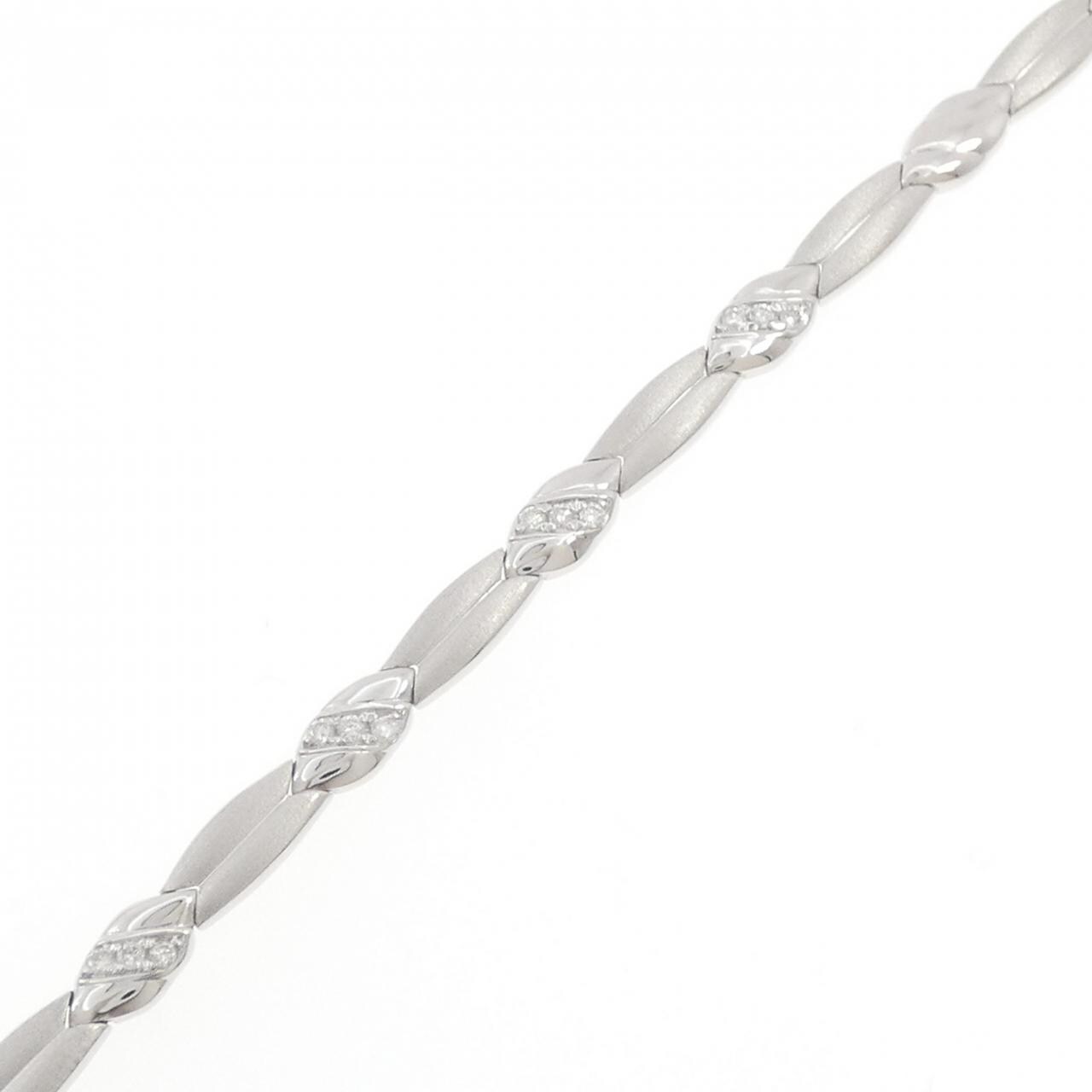 K18WG ダイヤモンド ブレスレット 0.25CT