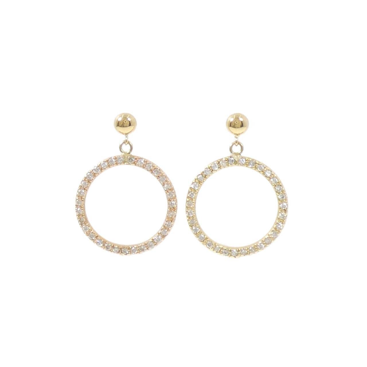 K18YG/K18PG ダイヤモンド ピアス