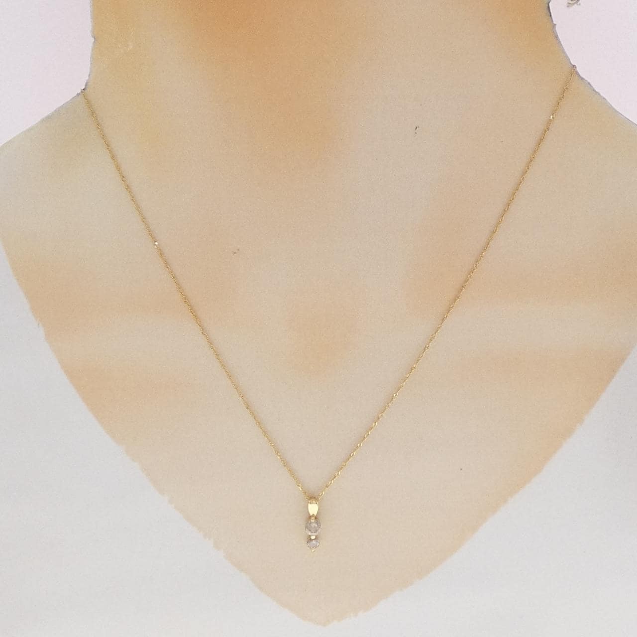 K18YG ダイヤモンド ネックレス 0.30CT