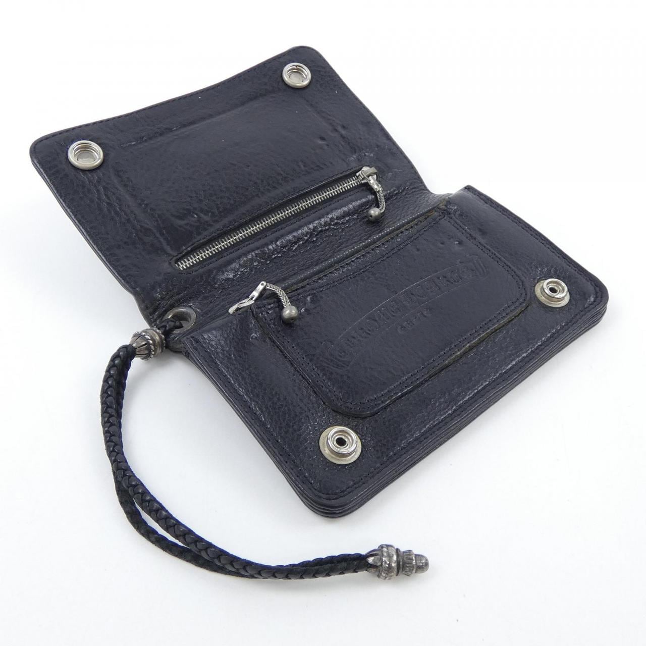 クロムハーツ CHROME HEARTS 2ZIP STRAP BLK 2246 304 0030 0200 WALLET