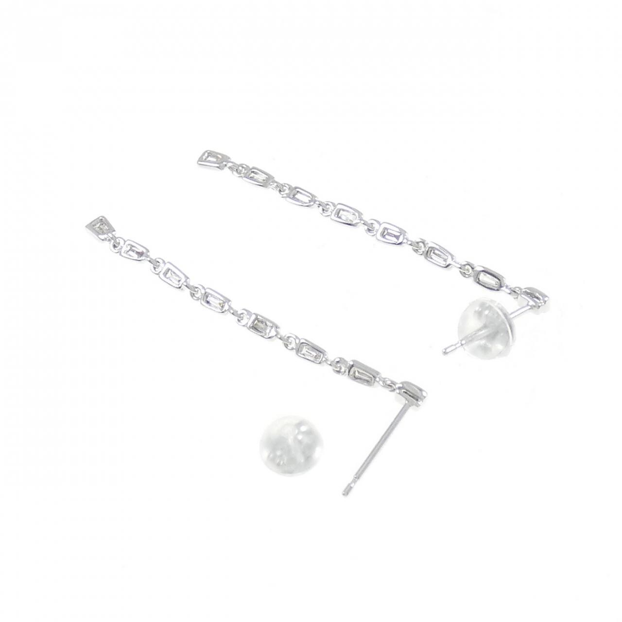K18WG ダイヤモンド ピアス 0.22CT