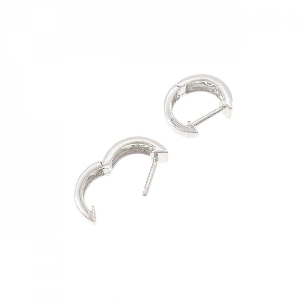 K14WG ダイヤモンド ピアス