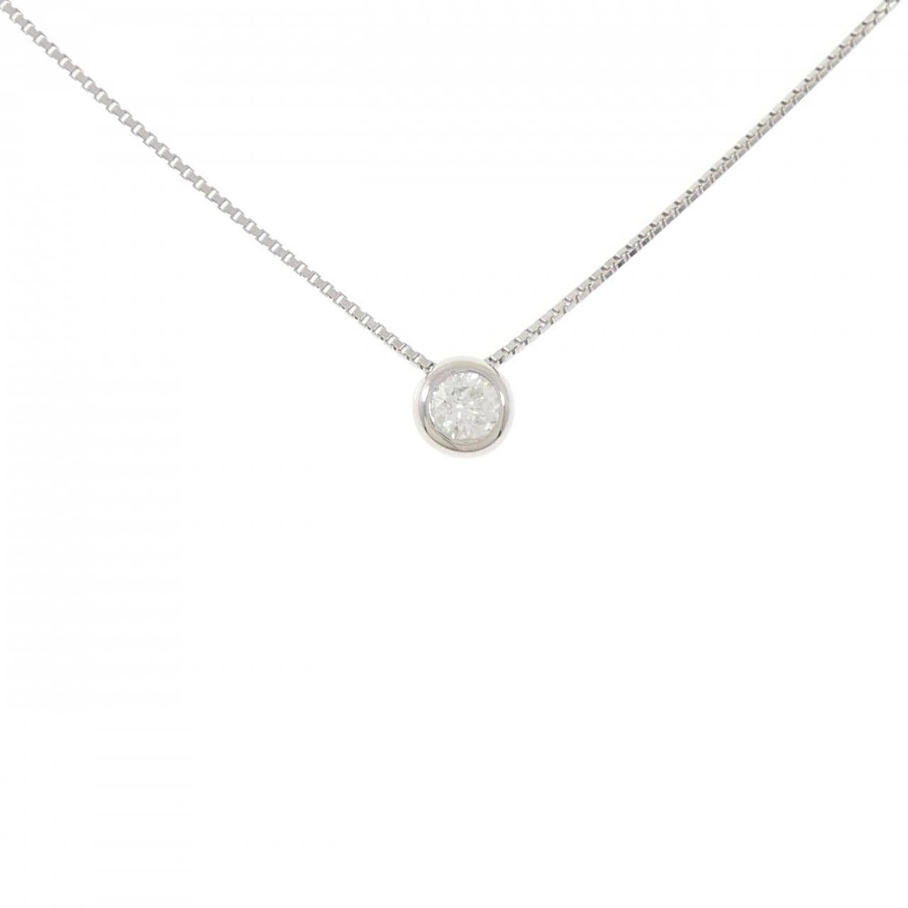 PT900/PT850 ソリティア ダイヤモンド ネックレス 0.555CT