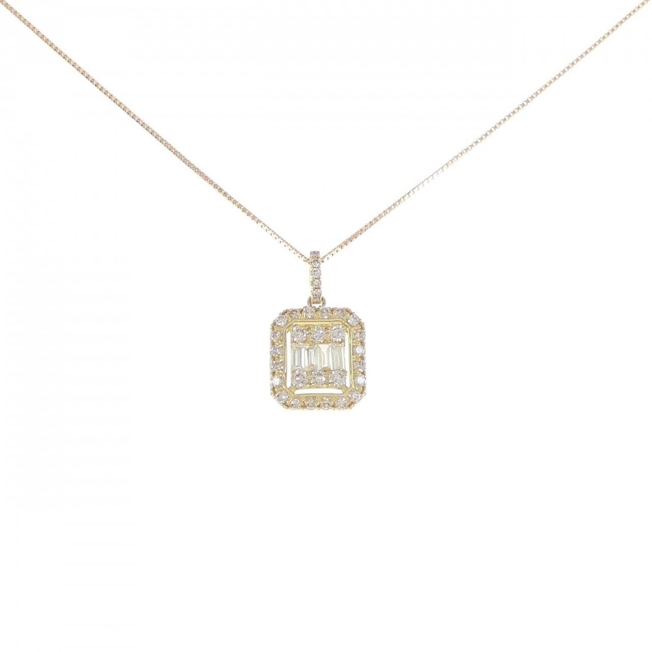 【新品】K18YG ダイヤモンド ネックレス 0.45CT