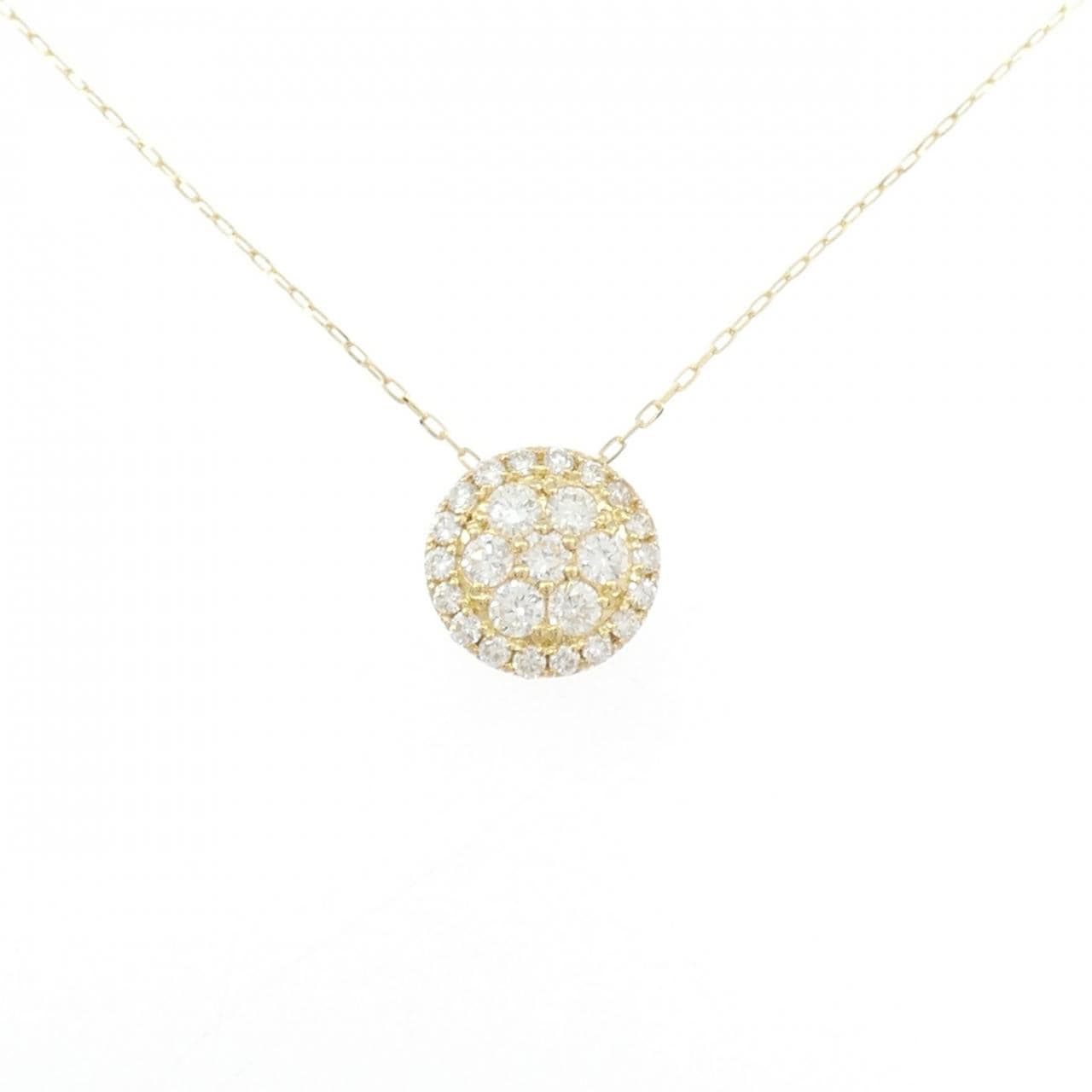 【リメイク】K18YG ダイヤモンド ネックレス 0.30CT