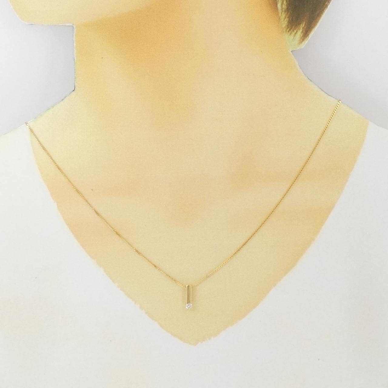K18YG Diamond necklace