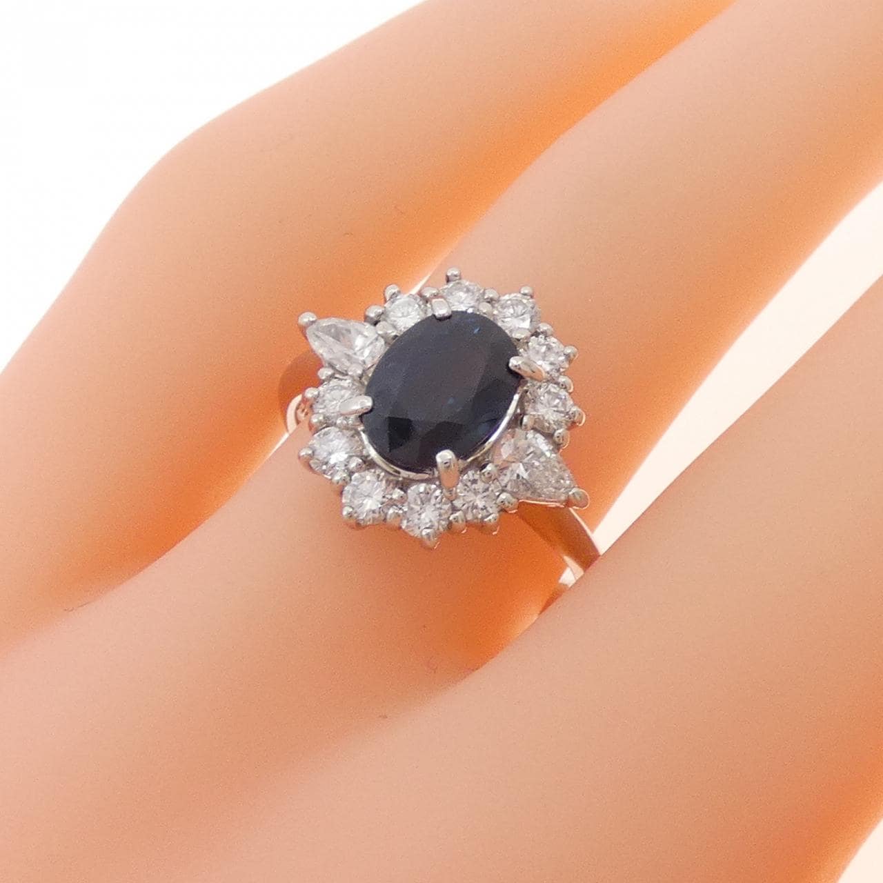 PT900藍寶石戒指1.78CT