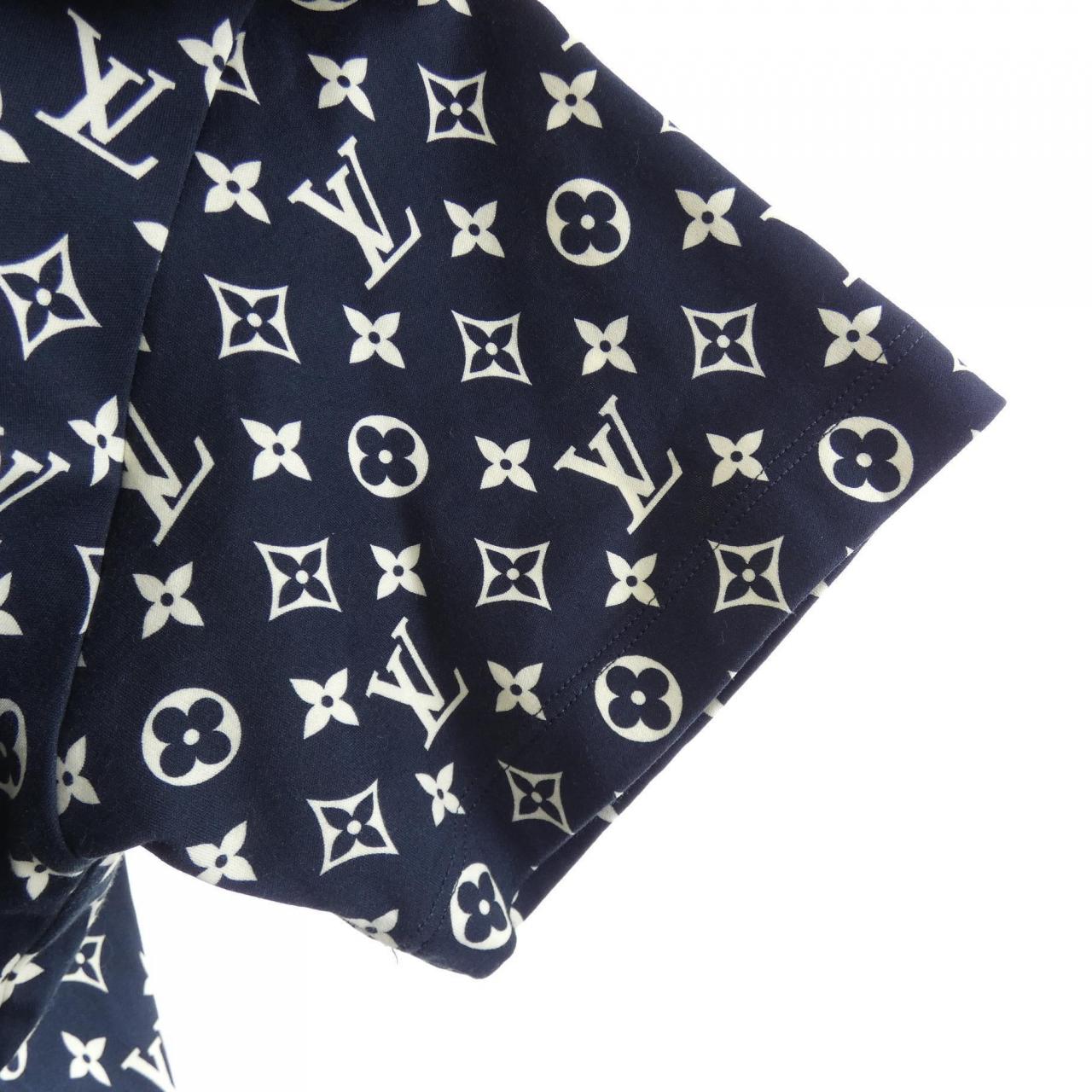 ルイヴィトン LOUIS VUITTON ストライプアクセントモノグラムTシャツ FOTS37TR1 Tシャツ