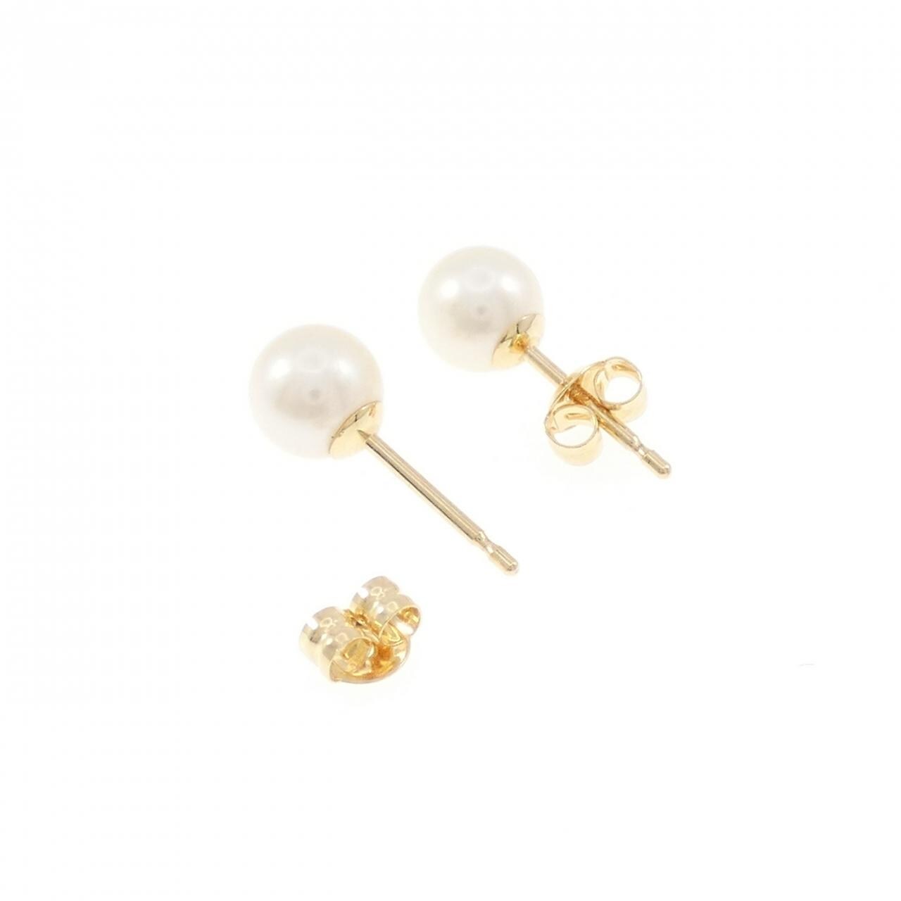 K18YG アコヤパール ピアス 6.1mm