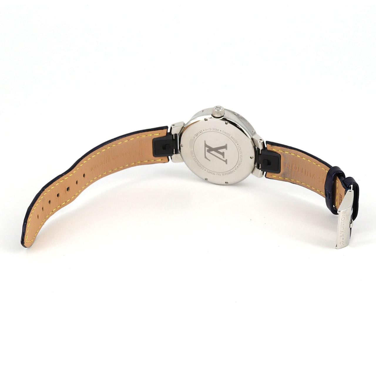 ルイヴィトン タンブール ムーン デュアル･タイム QA142 SS クォーツ