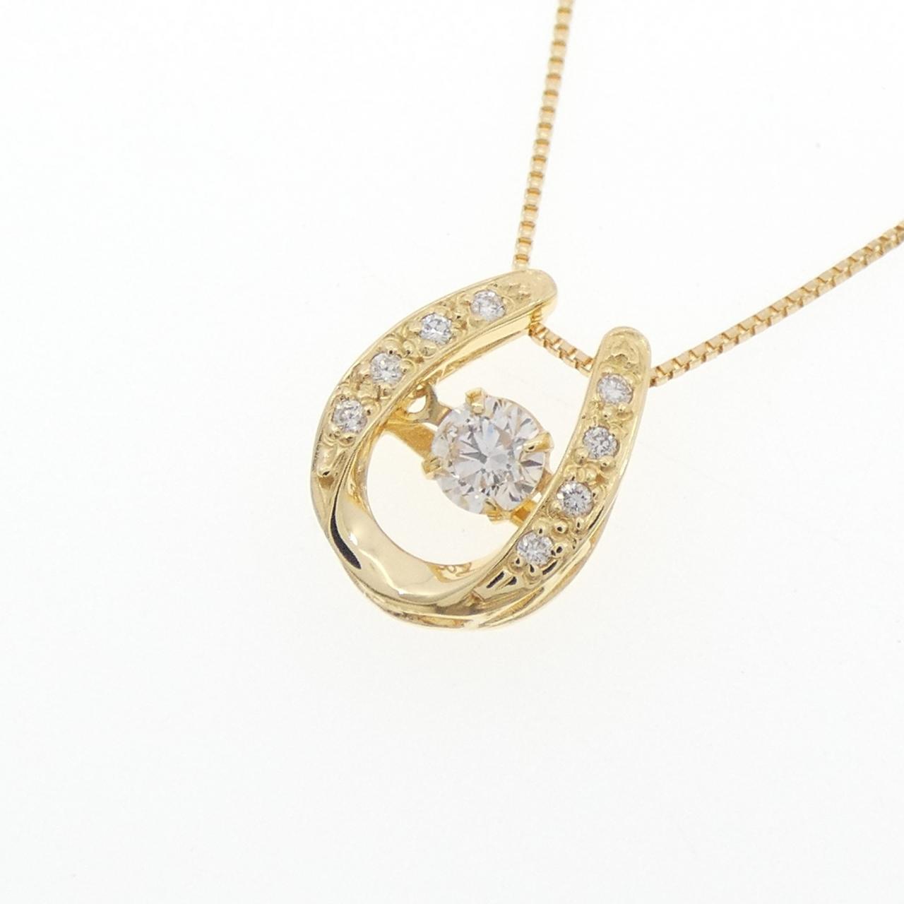 K18YG ダイヤモンド ネックレス 0.18CT