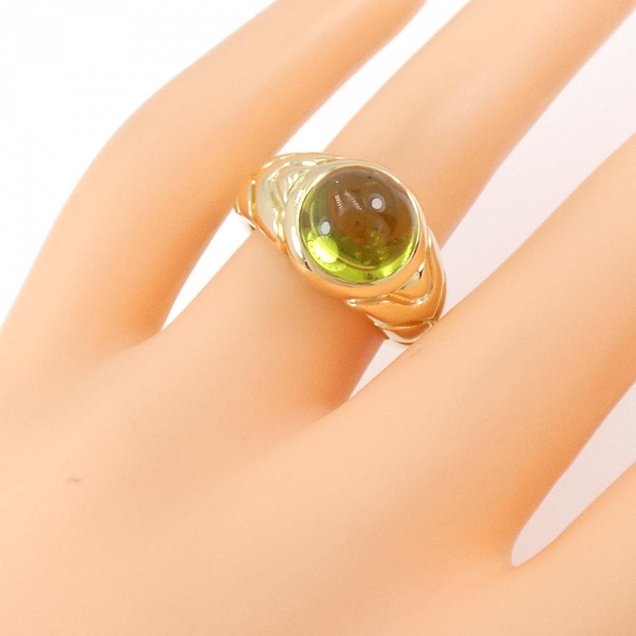 [vintage] BVLGARI Peridot Ring