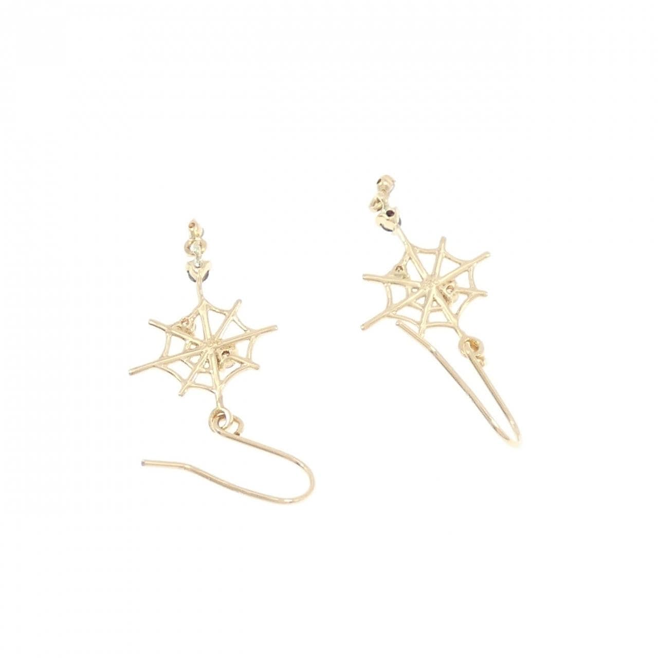 K18YG ダイヤモンド ピアス 0.08CT