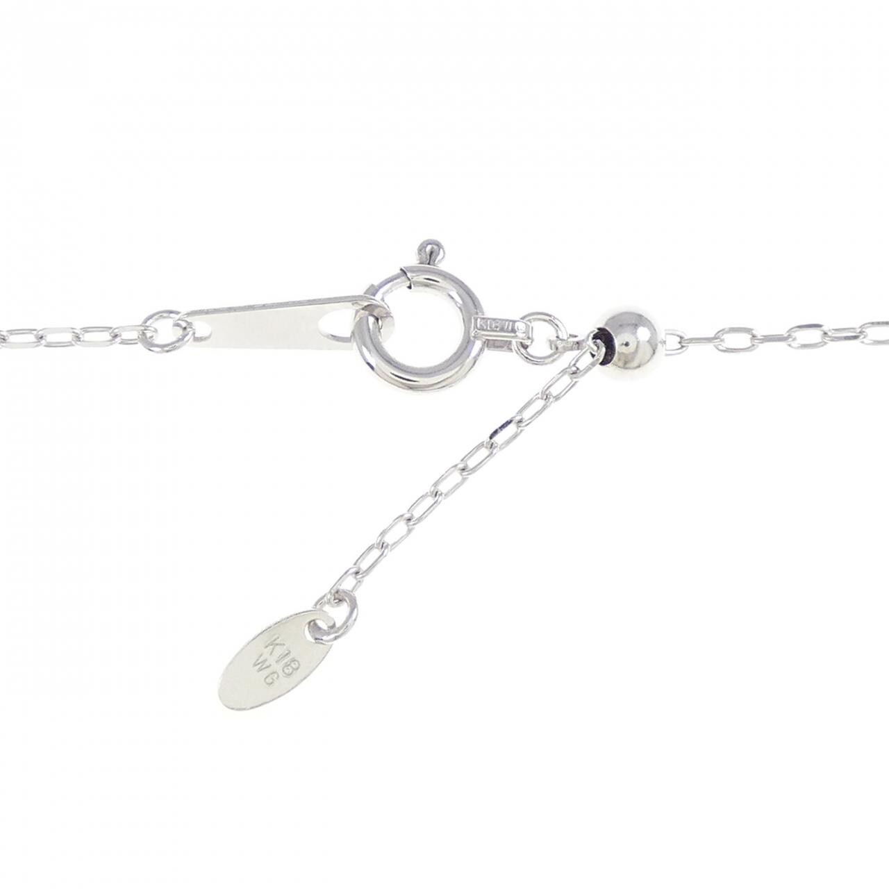 K18WG ホースシュー トルマリン ネックレス 0.15CT