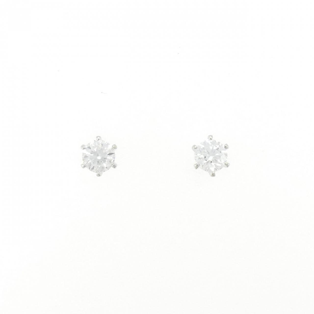 【リメイク】PT900/ST ダイヤモンド ピアス 0.271CT 0.279CT D VS1-2 3EXT-EXT H&C