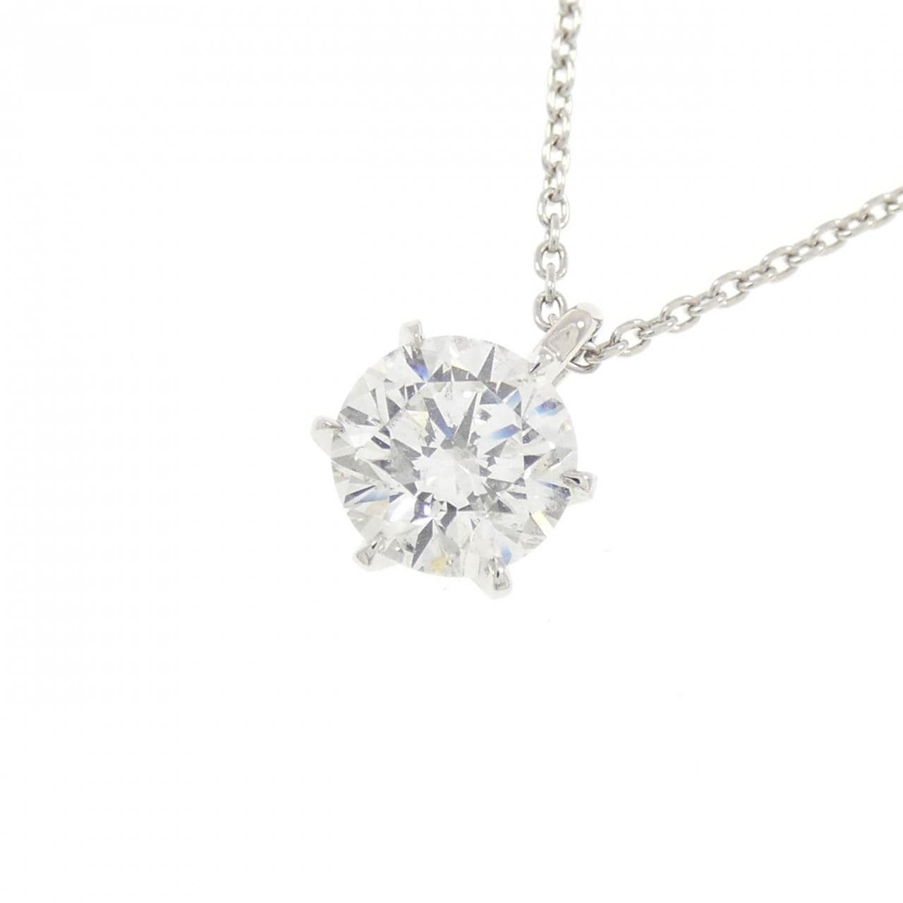 【リメイク】PT900/PT850 ダイヤモンド ネックレス 1.003CT G SI2 VG