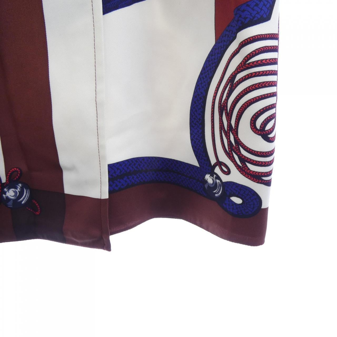 エルメス HERMES シェーヌダンクル *06-7300 ツイルレーヌ スカート