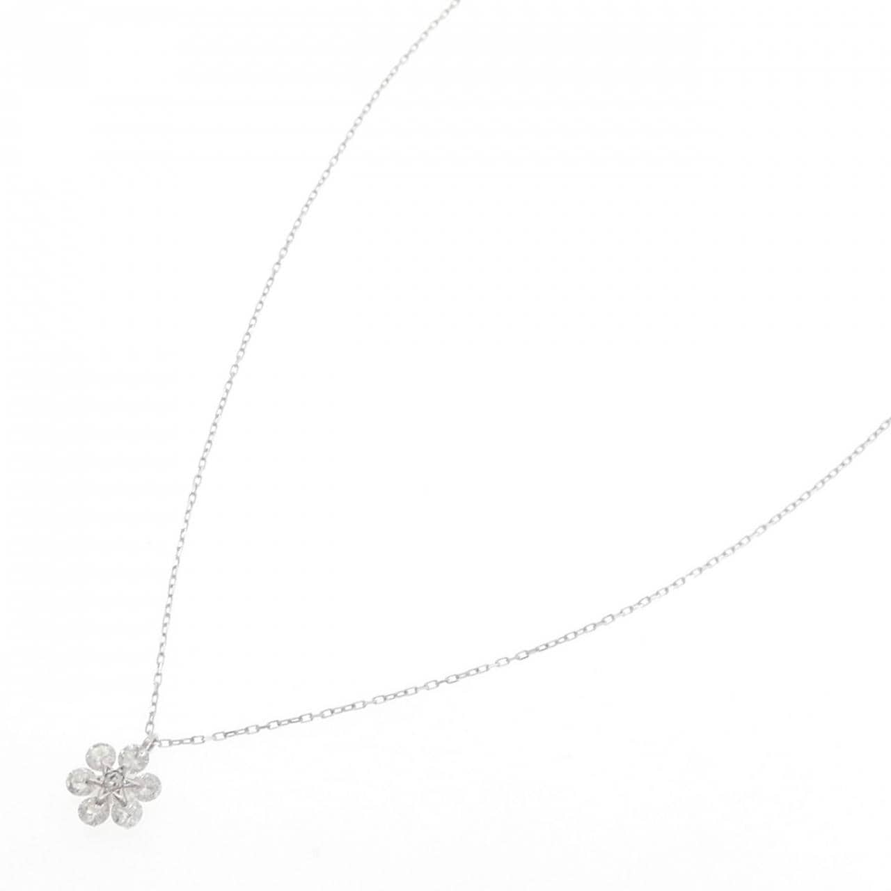 K18WG ダイヤモンド ネックレス 0.50CT