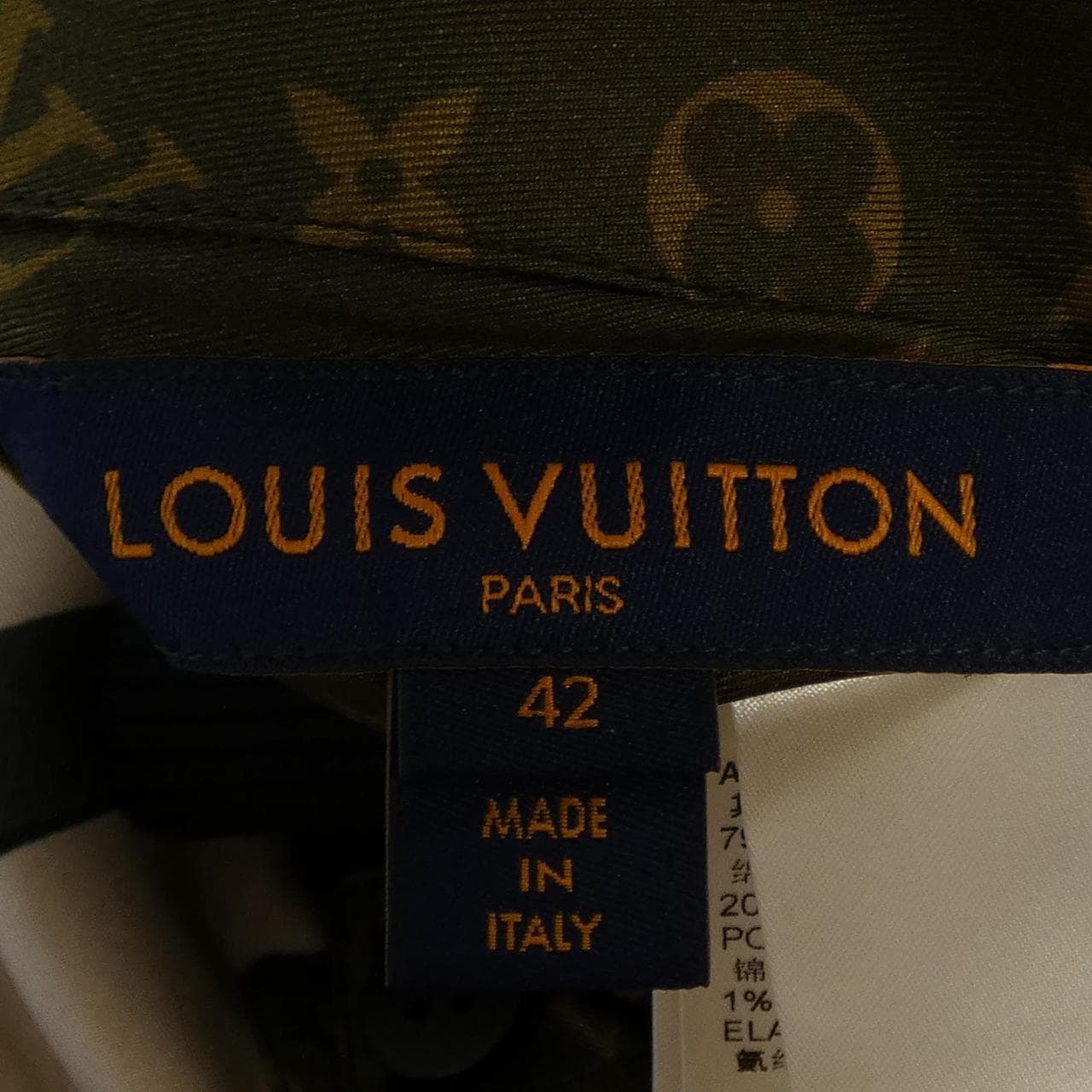 ルイヴィトン LOUIS VUITTON スカーフプリントリバーシブル FMVE63OF5 ブルゾン