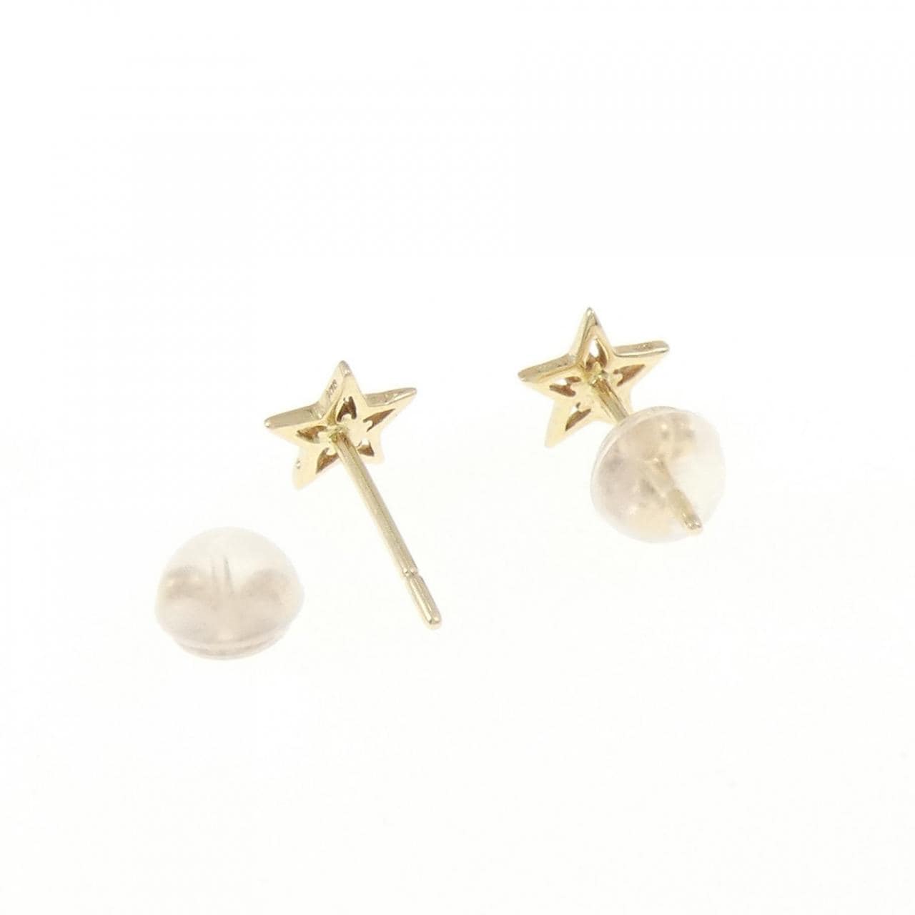 K10YG Star Diamond Earrings