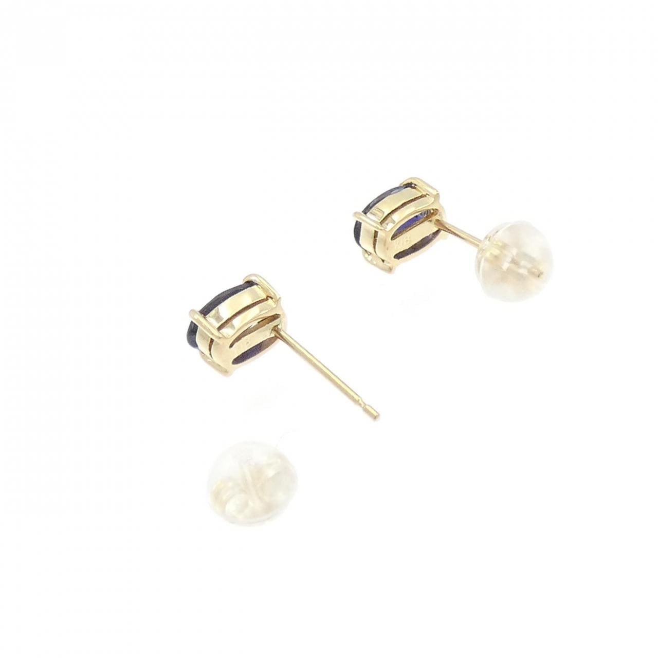 K18YG アイオライト ピアス