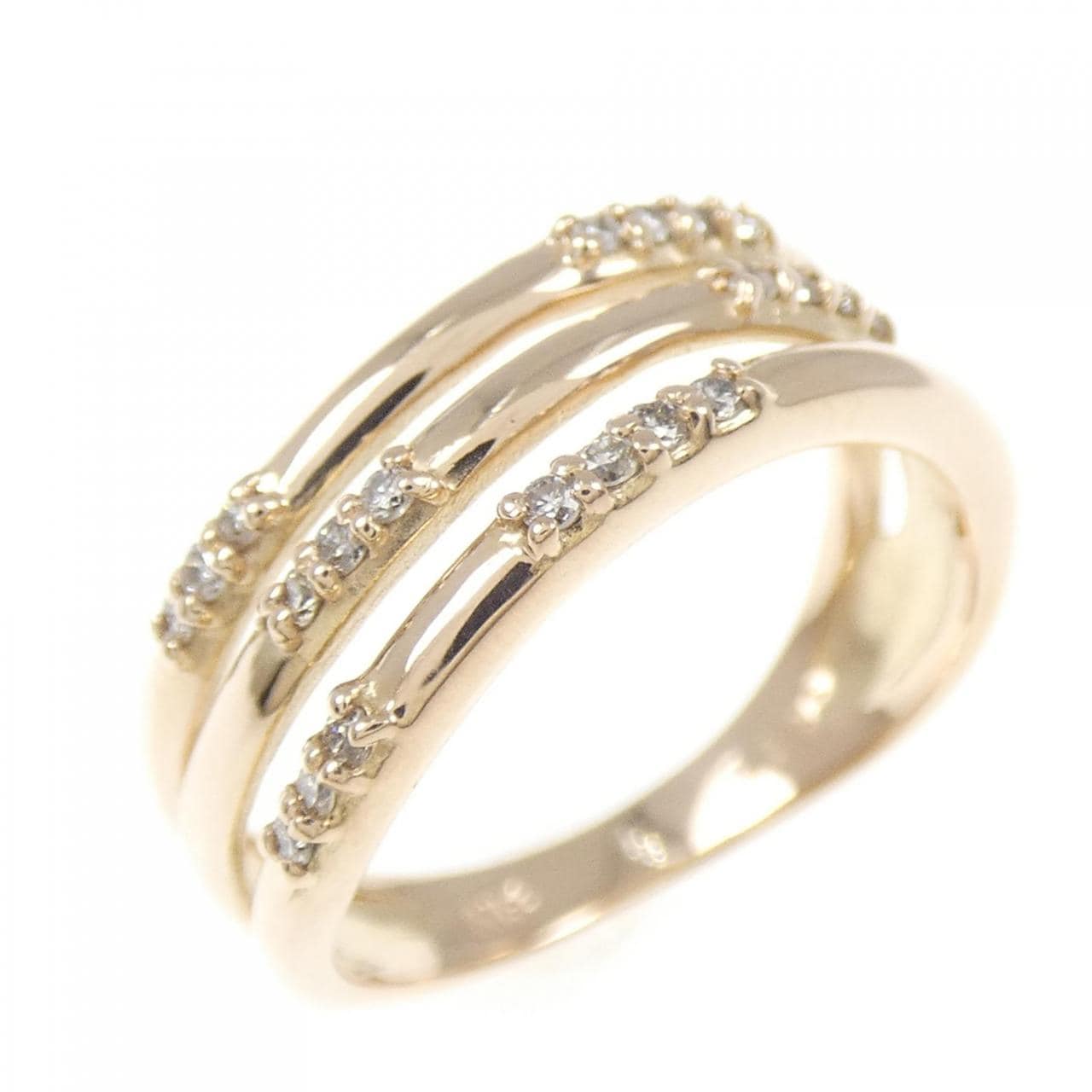 K18PG ダイヤモンド リング 0.10CT