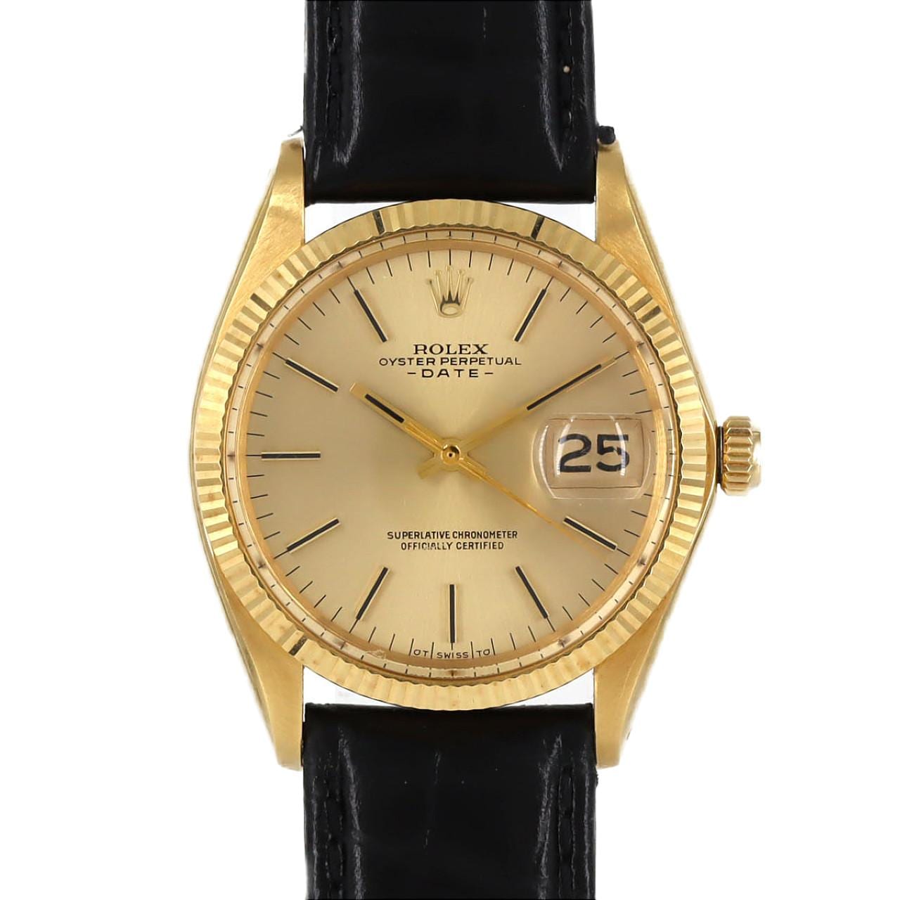 ロレックス オイスターパーペチュアル デイト 1503/8 YG 自動巻 3番台