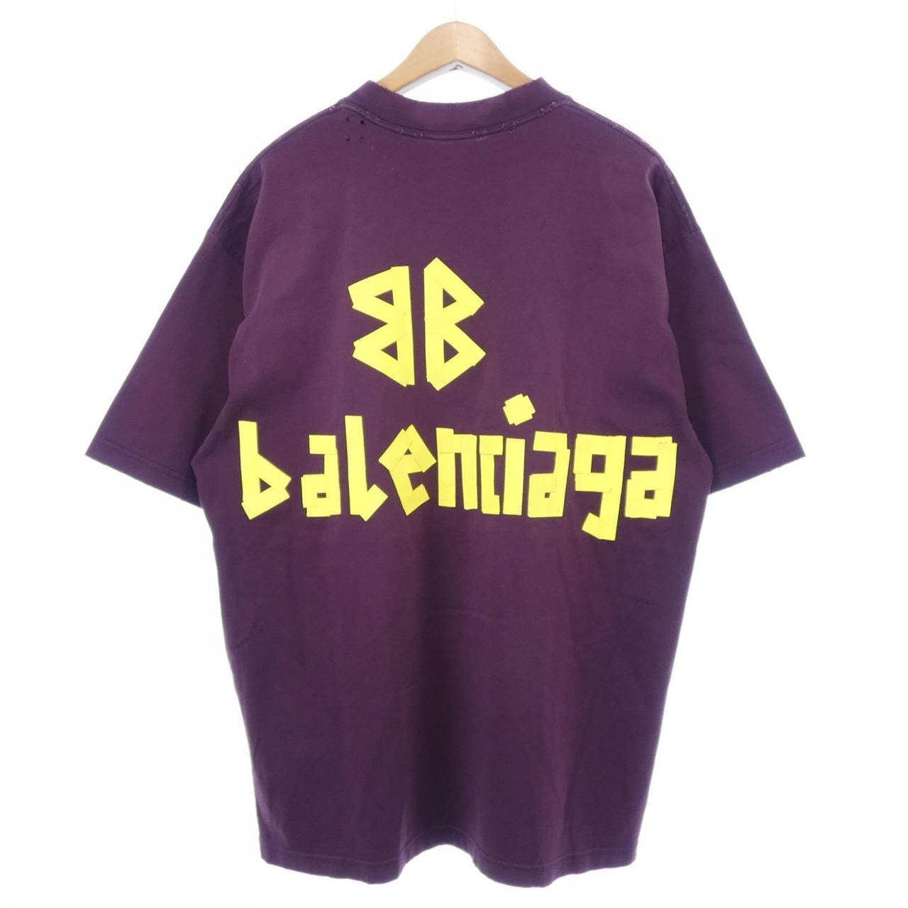 BALENCIAGA TAPE TYPE T 恤，中等版型，739784，TOVA9，男女通用。