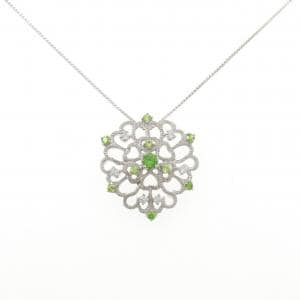 K18WG デマントイドガーネット ネックレス 0.61CT